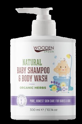 WoodenSpoon Dětský sprchový gel a šampon na vlasy 2v1 300ml