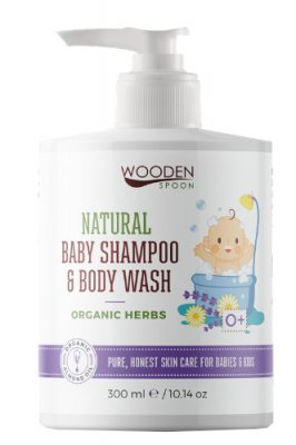 Woodenspoon Dětský sprchový gel a šampon na vlasy 2v1 300 ml