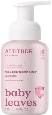 ATTITUDE Baby Leaves Pěnivé mýdlo a šampon 2v1 bez vůně 295 ml ATTITUDE Baby Leaves Pěnivé mýdlo a šampon 2v1 bez vůně 295 ml