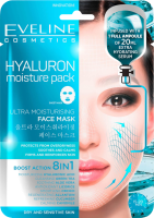 Eveline Hyaluron hydratační pleťová textilní maska 1 ks