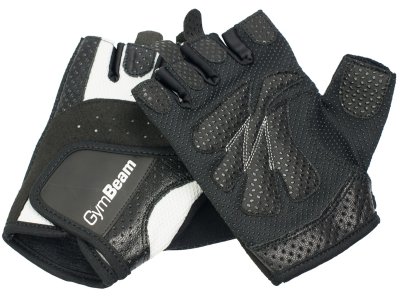 GymBeam Fitness Dámské rukavice Bella - white black – velikost XS