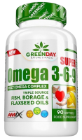 GreenDay Super omega 3-6-9, 90 kapslí