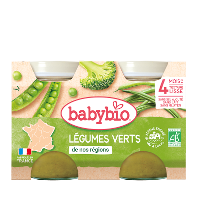 BABYBIO zelená zelenina 2x130g