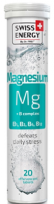 Swiss Energy Magnesium + B Komplex 20 šumivých tablet