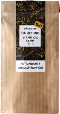 Allnature Darjeeling čaj černý sypaný BIO 50 g