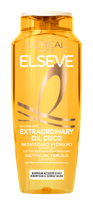 LOREAL Elseve Vyživující šampon s kokosovým olejem na normální až suché, nepoddajné vlasy 400ml