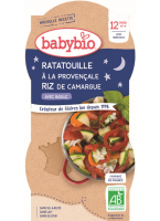BABYBIO Večerní menu ratatouille po provensálsku s rýží 2 x 200 g