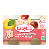 Babybio jablko s kaštanovým pyré 2 x 130 g