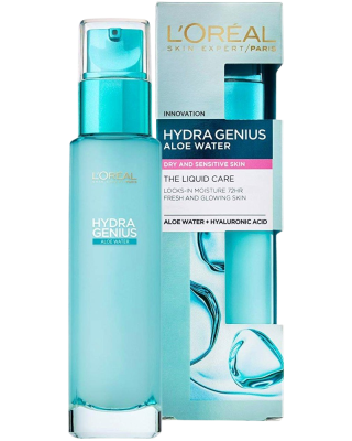 Loréal Paris Hydra Genius Water hydratační péče pro suchou až citlivou pleť 70 ml Loréal Paris Hydra Genius Water hydratační péče pro suchou až citlivou pleť 70 ml