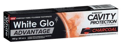 White Glo Charcoal bělicí zubní pasta 140 g