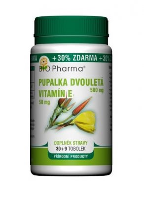 BIO Pharma Pupalka 500mg+Vitamin E 50mg 30+9 tobolek
