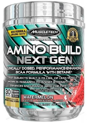 MuscleTech Aminokyseliny Amino Build Next Gen white raspberry 270g