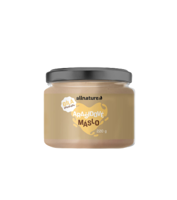 Allnature Arašídové máslo s bílou čokoládou 220 g Allnature Arašídové máslo s bílou čokoládou 220 g