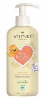 ATTITUDE Baby leaves Dětské tělové mléko s vůní hruškové šťávy 473ml