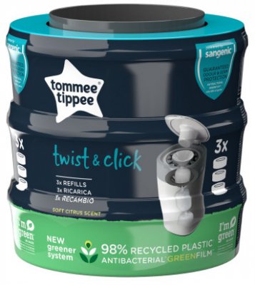 Tommee Tippee Twist & Click Náhradní Kazety 3 ks