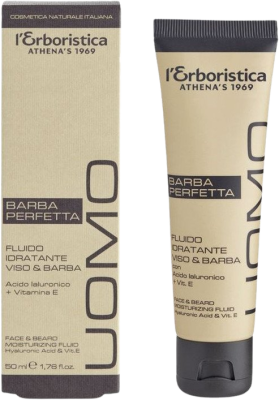 Athena's Erboristica Uomo hydratační mléko na pleť a vousy 50 ml