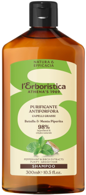 Erboristica Šampon na mastné vlasy s mátou 300 ml Erboristica Šampon na mastné vlasy s mátou 300 ml