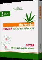 Cannaderm Thermolka hřejivá konopná náplast 3ks Cannaderm Thermolka hřejivá konopná náplast 3ks