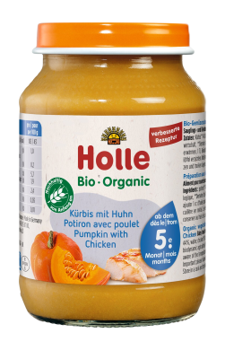 Holle Bio Dýně s kuřecím masem 190 g