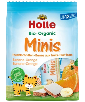 Holle Organické minis banánové s pomerančem