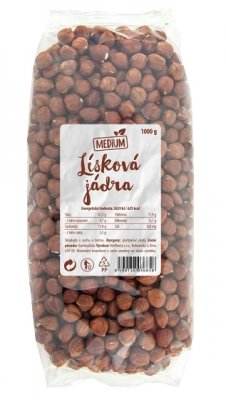 Wolfberry Lísková jádra medium neloupaná nesolená 1000 g