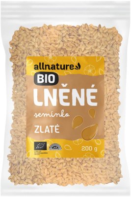 Allnature Lněné semínko zlaté BIO 200g