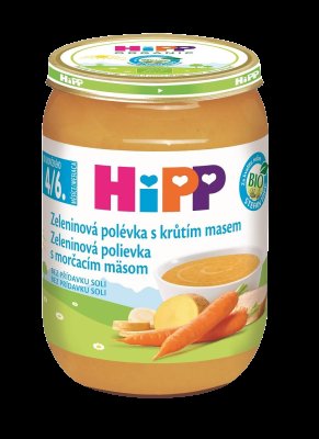 HiPP BIO zeleninová s kuřecím masem 190 g HiPP BIO zeleninová s kuřecím masem 190 g