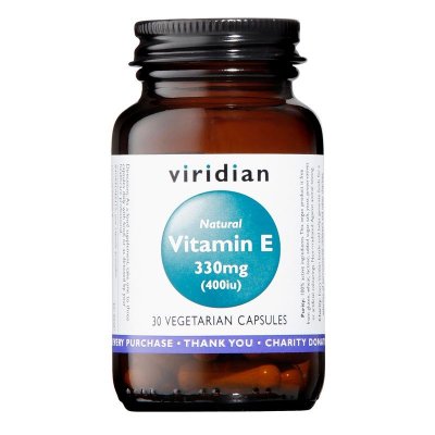 Viridian Vitamin E 330 mg 400 iu 30 kapslí