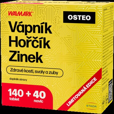 Walmark Vápník, Hořčík, Zinek Osteo 120+60 tablet