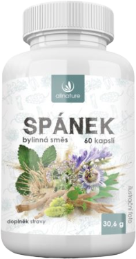 Allnature Spánek bylinný extrakt 60 kapslí