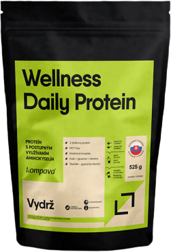 Kompava Protein Wellness Daily Protein 65% 525g - jahoda-malina