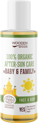 Woodenspoon Dětský organický krém po opalování Baby & Family 100 ml