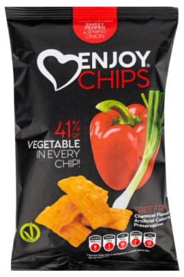 Enjoy Chips Sladká paprika a jarní cibulka 40g