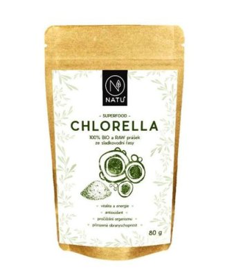 NATU Chlorella BIO prášek 80 g