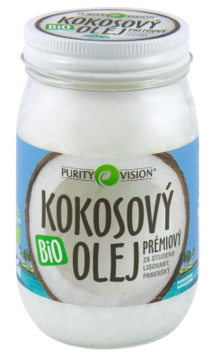 Purity Vision BIO Panenský kokosový olej lisovaný za studena 420 ml
