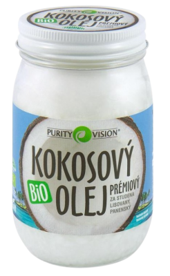 Purity Vision BIO Panenský kokosový olej lisovaný za studena 420ml