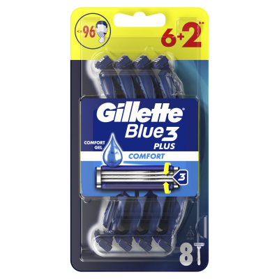 Gillette Blue3 Comfort jednorázová holítka 6+2ks Gillette Blue3 Comfort jednorázová holítka 6+2ks