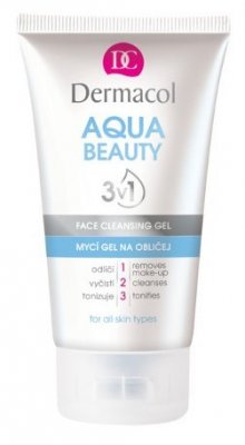 Dermacol Aqua Beauty 3v1 mycí gel na obličej 150ml