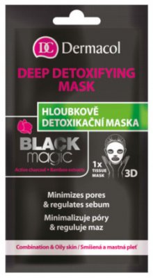 Dermacol Textilní detoxikační maska Black Magic 15ml