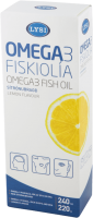 Lysi Omega 3 oil lemon 240ml