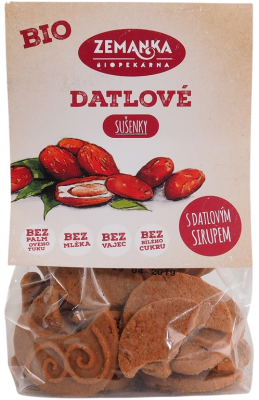 Biopekárna Zemanka Sušenky datlové s citronovým olejem BIO 100g