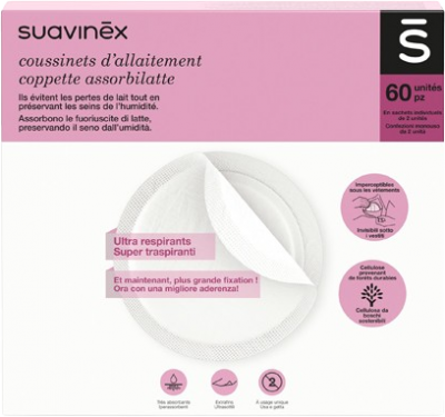 SUAVINEX Absorbční vložky - 60 párů