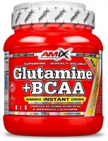 AMIX L-Glutamine + BCAA - powder, Lesní ovoce, 530g