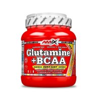 AMIX L-Glutamine + BCAA - powder, Pomeranč, 530g