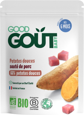 Good Gout BIO Batáty s vepřovým masem 190g Good Gout BIO Batáty s vepřovým masem 190g