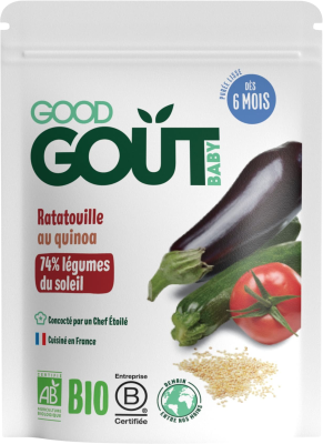 Good Gout BIO Ratatouille s quinoou 190g Good Gout BIO Ratatouille s quinoou 190g