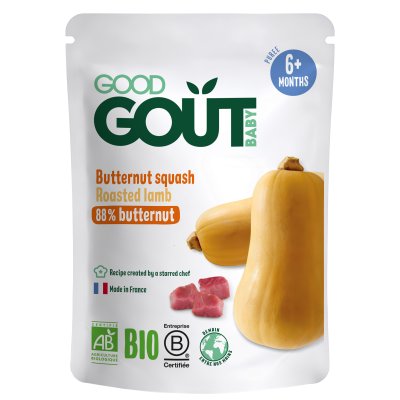Good Gout BIO Máslová dýně s jehněčím masem 190g