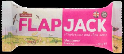Wholebake Flapjack ovesný malina-jahoda bezlepkový 80g Wholebake Flapjack ovesný malina-jahoda bezlepkový 80g