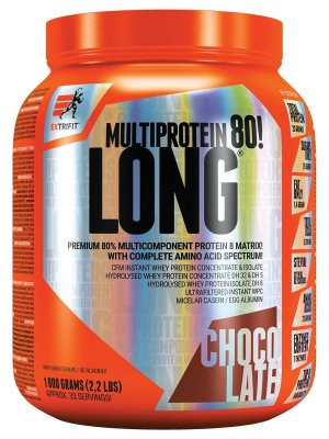 Extrifit Long 80 Multiprotein 1000g čokoláda