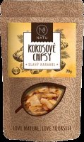 NATU Kokosové chipsy BIO slaný karamel 70 g